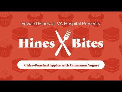 Hines Bites: Cider Poached Apples with Cinnamon Yogurt — YouTube video thumbnail