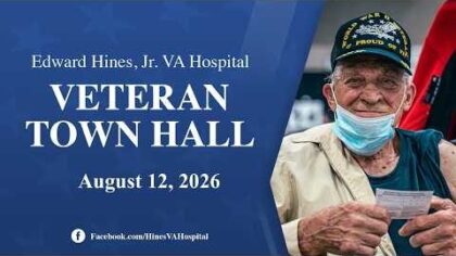 Hines VA Veteran Town Hall | August 12, 2026 — YouTube video thumbnail
