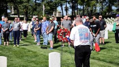 Milwaukee VA commemorates 25th anniversary of 9/11 with Wood National Cemetery observance — YouTube video thumbnail