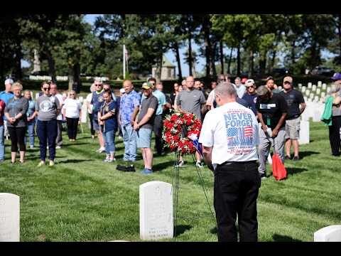 Milwaukee VA commemorates 25th anniversary of 9/11 with Wood National Cemetery observance — YouTube video thumbnail