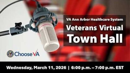 VA Ann Arbor Facility Town Hall March 2026 — YouTube video thumbnail