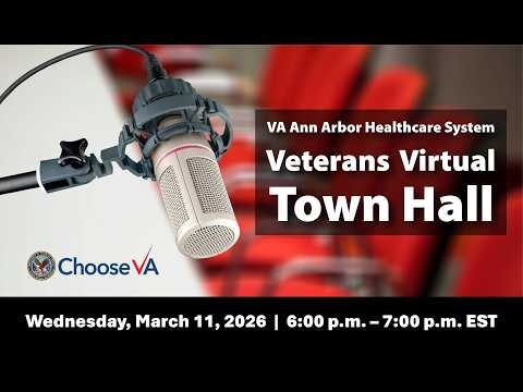 VA Ann Arbor Facility Town Hall March 2026 — YouTube video thumbnail