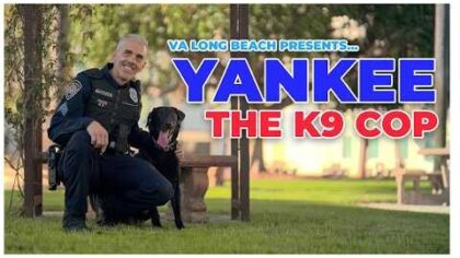 Yankee The K9 Cop At VA Long Beach — YouTube video thumbnail